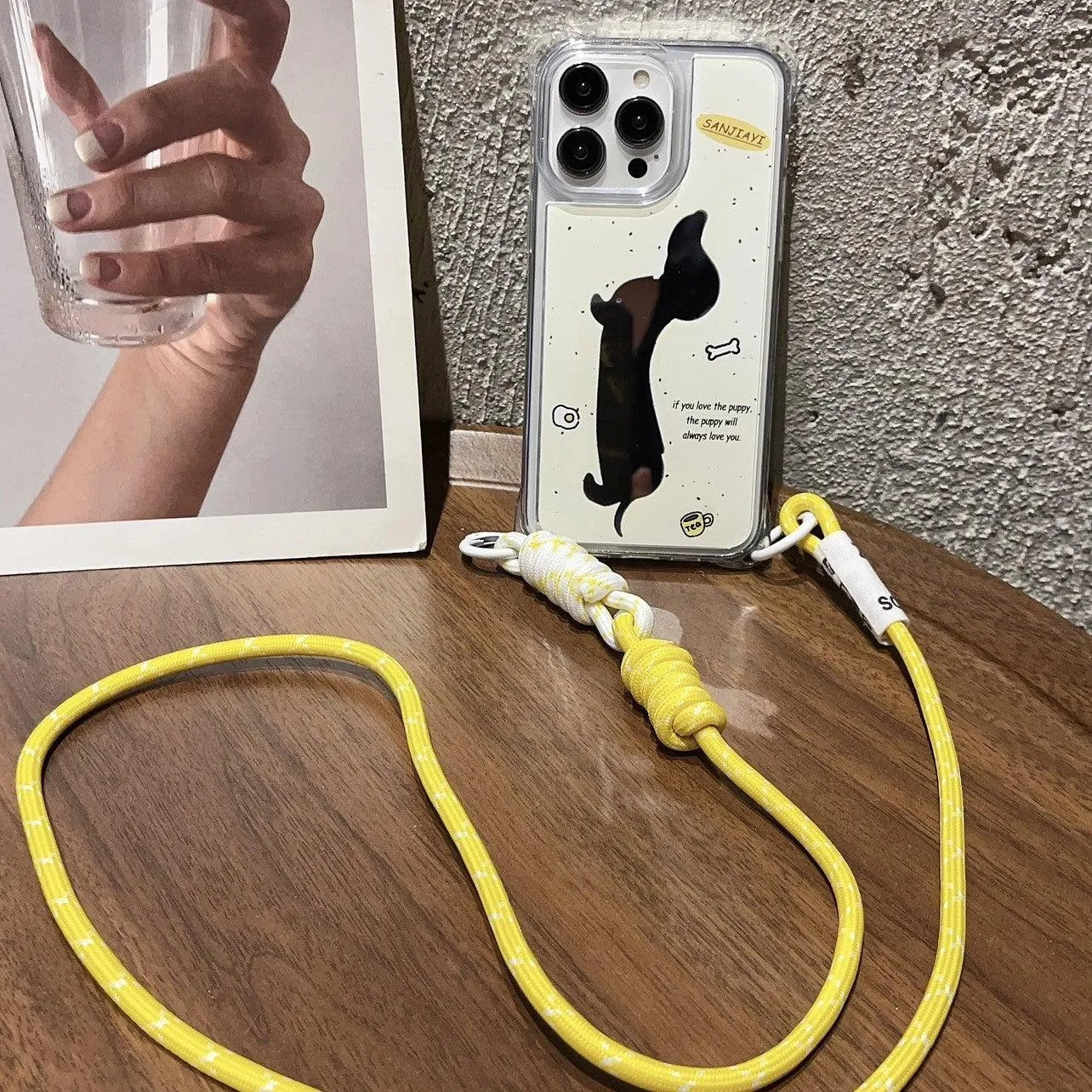 Dachshund Dog Mirror Strap Phone Case - Bellarte Enchanté Dachshund Dog Mirror Strap Phone Case